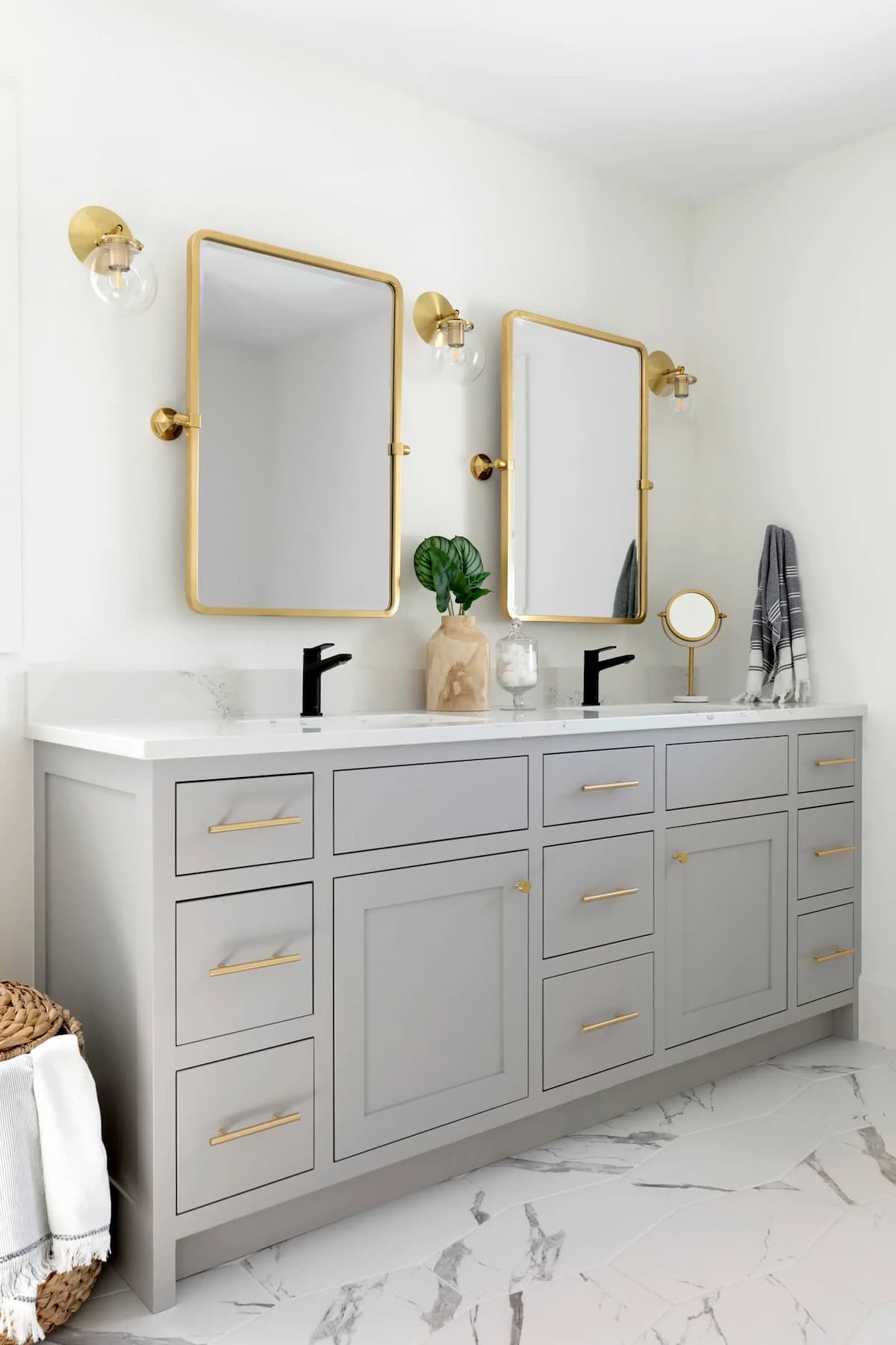Traditional Elegance vanity style example